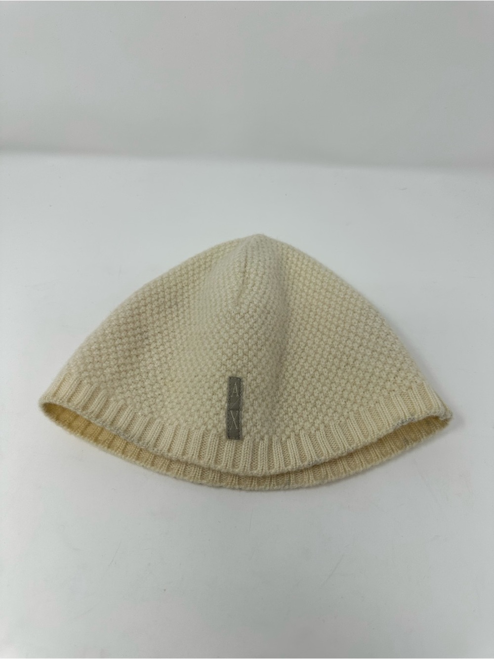A/X Armani Exchange cashmere beige knit beanie